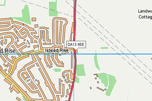 DA13 9EE map - OS VectorMap District (Ordnance Survey)