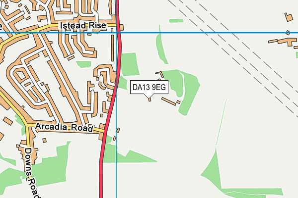 DA13 9EG map - OS VectorMap District (Ordnance Survey)