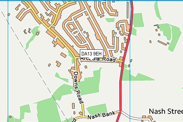 DA13 9EH map - OS VectorMap District (Ordnance Survey)