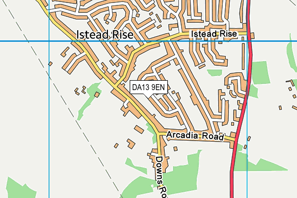 DA13 9EN map - OS VectorMap District (Ordnance Survey)
