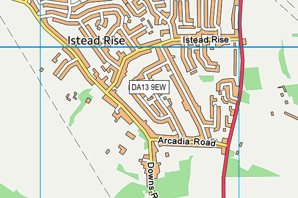 DA13 9EW map - OS VectorMap District (Ordnance Survey)