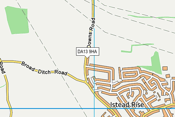 DA13 9HA map - OS VectorMap District (Ordnance Survey)