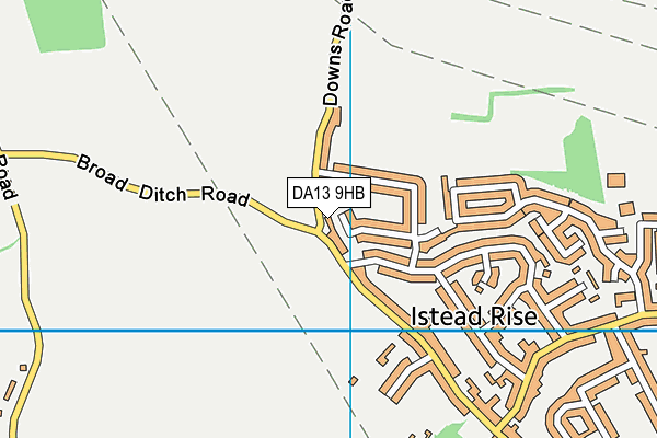DA13 9HB map - OS VectorMap District (Ordnance Survey)