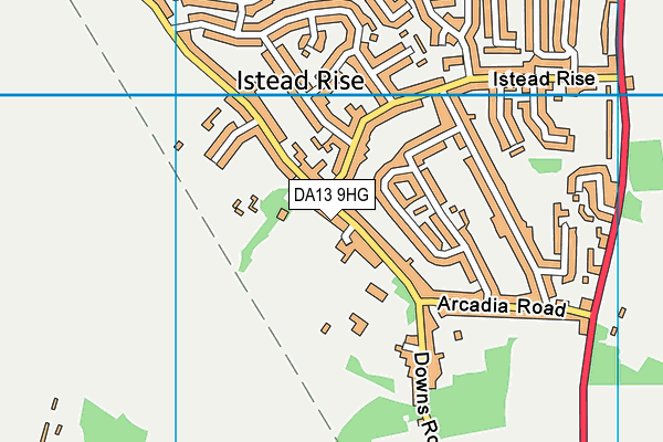 Istead Rise Primary School map (DA13 9HG) - OS VectorMap District (Ordnance Survey)
