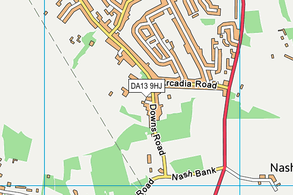 DA13 9HJ map - OS VectorMap District (Ordnance Survey)