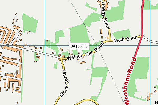 DA13 9HL map - OS VectorMap District (Ordnance Survey)