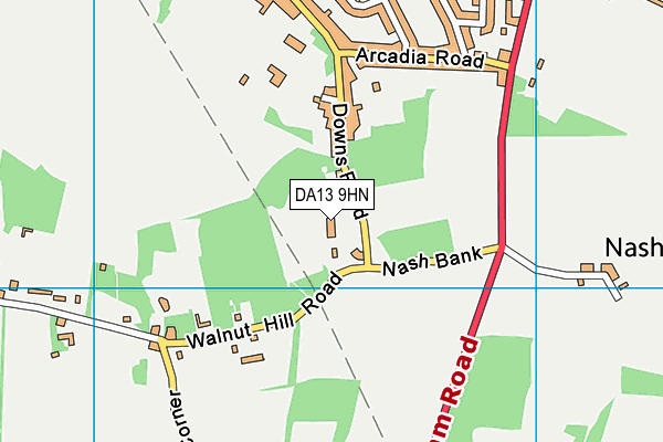 DA13 9HN map - OS VectorMap District (Ordnance Survey)