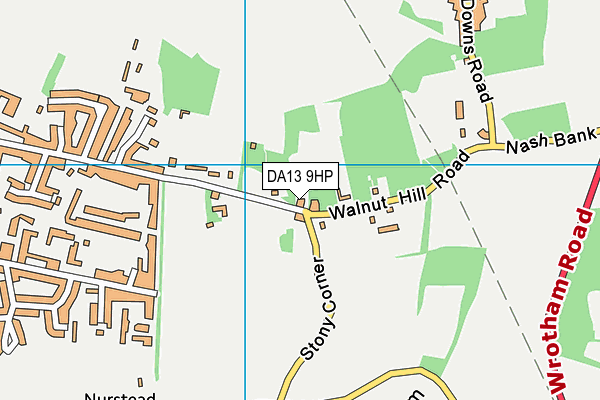 DA13 9HP map - OS VectorMap District (Ordnance Survey)