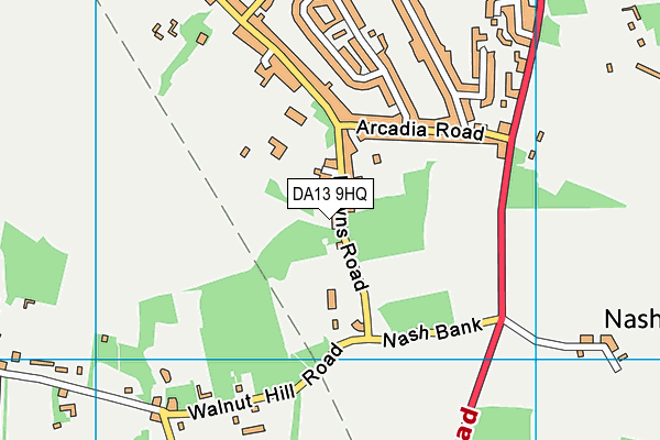 DA13 9HQ map - OS VectorMap District (Ordnance Survey)