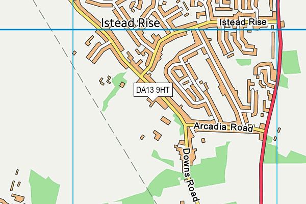 DA13 9HT map - OS VectorMap District (Ordnance Survey)