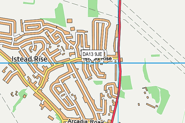 DA13 9JE map - OS VectorMap District (Ordnance Survey)