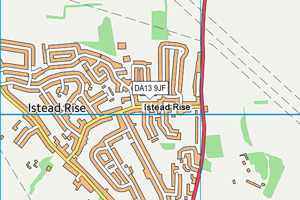 DA13 9JF map - OS VectorMap District (Ordnance Survey)
