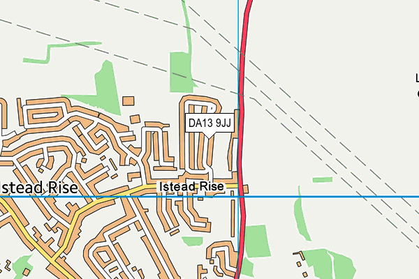 DA13 9JJ map - OS VectorMap District (Ordnance Survey)