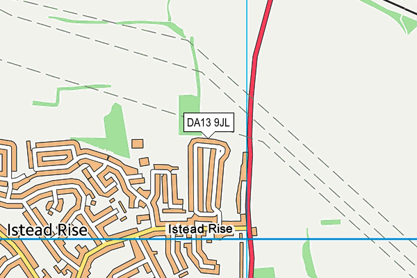 DA13 9JL map - OS VectorMap District (Ordnance Survey)