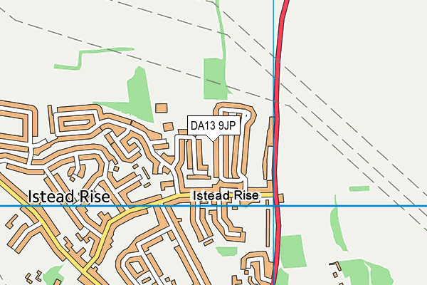 DA13 9JP map - OS VectorMap District (Ordnance Survey)