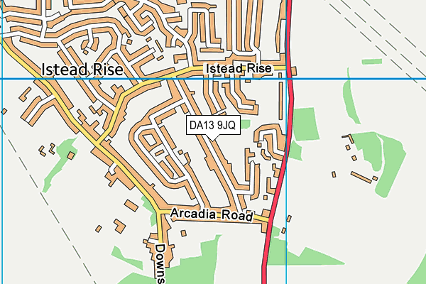 DA13 9JQ map - OS VectorMap District (Ordnance Survey)