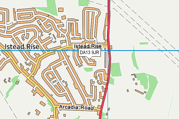 DA13 9JR map - OS VectorMap District (Ordnance Survey)