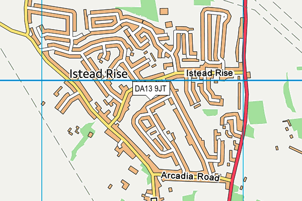 DA13 9JT map - OS VectorMap District (Ordnance Survey)