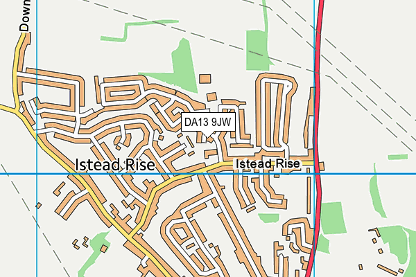 DA13 9JW map - OS VectorMap District (Ordnance Survey)