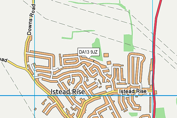 DA13 9JZ map - OS VectorMap District (Ordnance Survey)