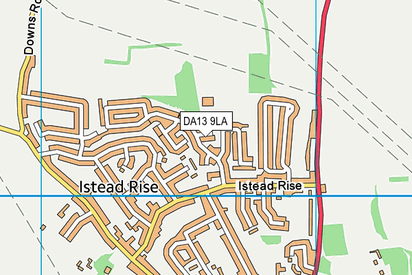 DA13 9LA map - OS VectorMap District (Ordnance Survey)