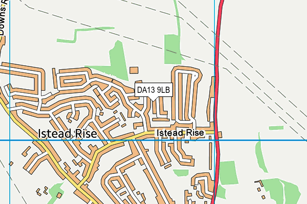 DA13 9LB map - OS VectorMap District (Ordnance Survey)