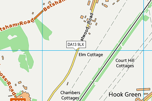 DA13 9LX map - OS VectorMap District (Ordnance Survey)