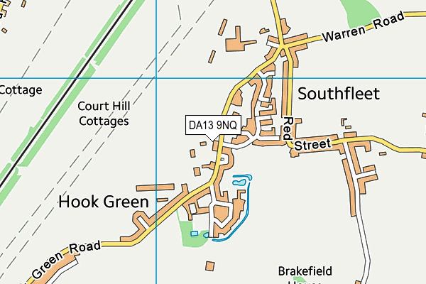 DA13 9NQ map - OS VectorMap District (Ordnance Survey)