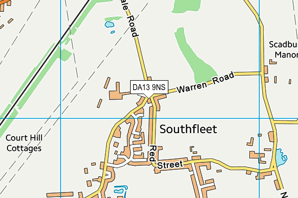 DA13 9NS map - OS VectorMap District (Ordnance Survey)
