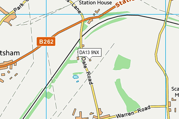 DA13 9NX map - OS VectorMap District (Ordnance Survey)