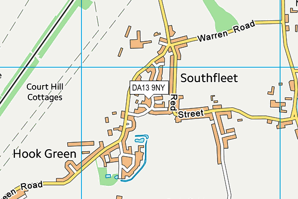 DA13 9NY map - OS VectorMap District (Ordnance Survey)