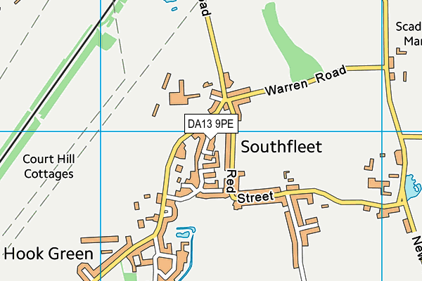 DA13 9PE map - OS VectorMap District (Ordnance Survey)
