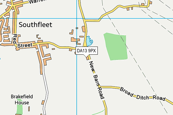DA13 9PX map - OS VectorMap District (Ordnance Survey)
