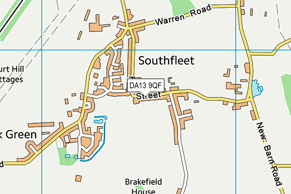 DA13 9QF map - OS VectorMap District (Ordnance Survey)