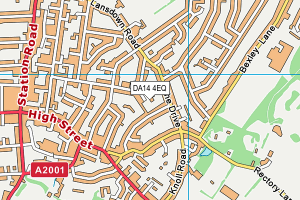 DA14 4EQ map - OS VectorMap District (Ordnance Survey)