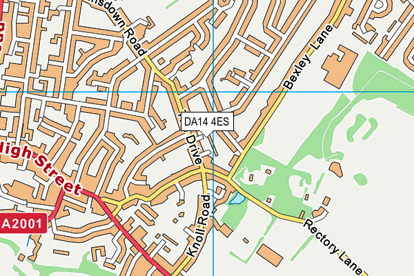 DA14 4ES map - OS VectorMap District (Ordnance Survey)