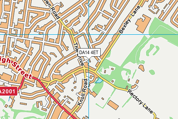 DA14 4ET map - OS VectorMap District (Ordnance Survey)