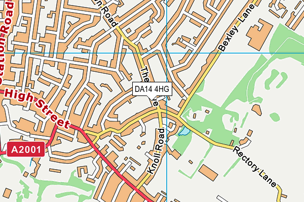 DA14 4HG map - OS VectorMap District (Ordnance Survey)