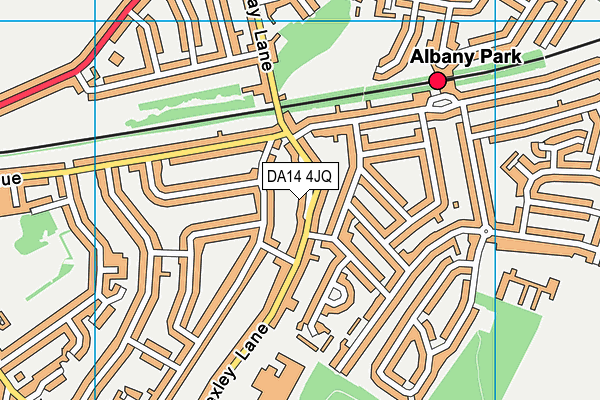 DA14 4JQ map - OS VectorMap District (Ordnance Survey)