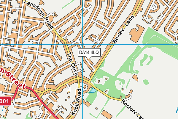 DA14 4LQ map - OS VectorMap District (Ordnance Survey)