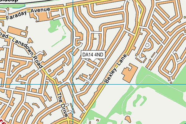 DA14 4ND map - OS VectorMap District (Ordnance Survey)