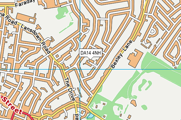 DA14 4NH map - OS VectorMap District (Ordnance Survey)