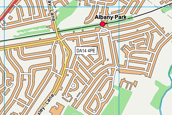 DA14 4PE map - OS VectorMap District (Ordnance Survey)