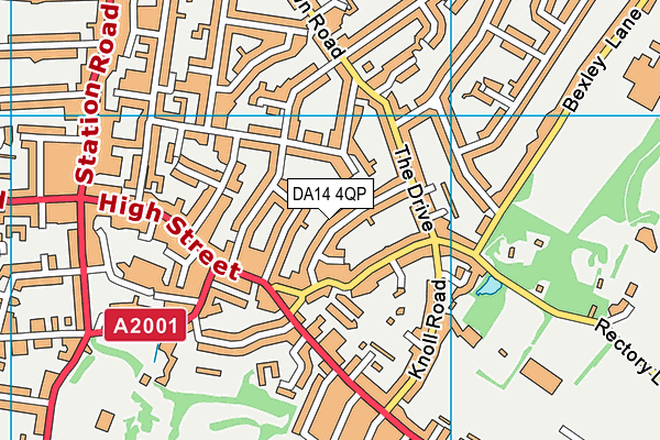 DA14 4QP map - OS VectorMap District (Ordnance Survey)