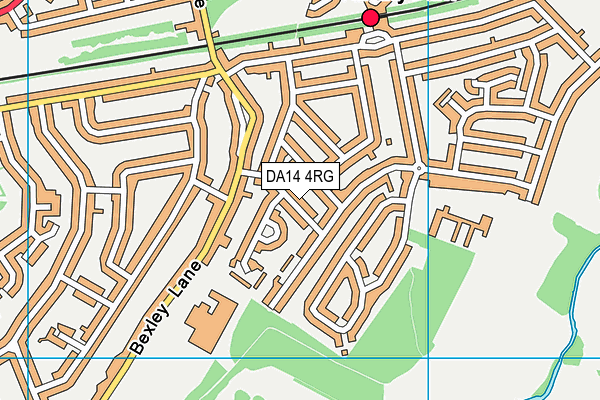 DA14 4RG map - OS VectorMap District (Ordnance Survey)