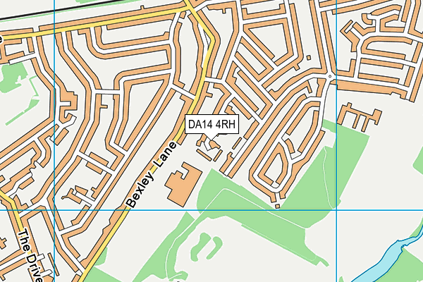 DA14 4RH map - OS VectorMap District (Ordnance Survey)