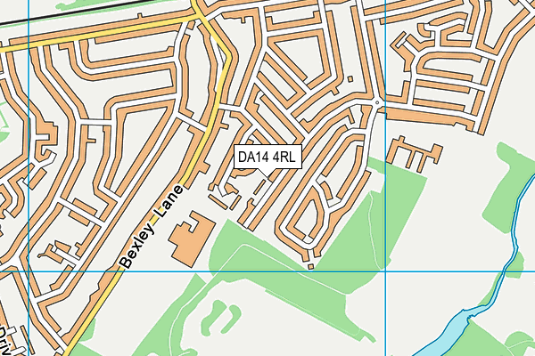 DA14 4RL map - OS VectorMap District (Ordnance Survey)