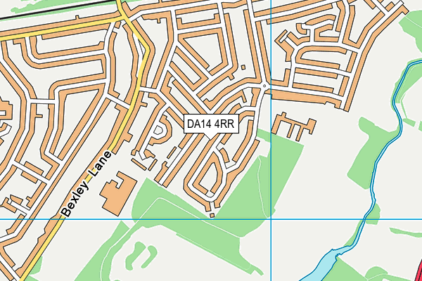 DA14 4RR map - OS VectorMap District (Ordnance Survey)
