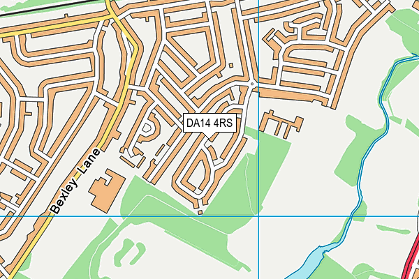 DA14 4RS map - OS VectorMap District (Ordnance Survey)
