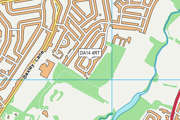 DA14 4RT map - OS VectorMap District (Ordnance Survey)